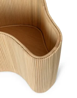 Mesa auxiliar con almacenaje Isola, Natural