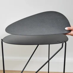 Mesa auxiliar Curve Chameleon Hippo, Black-anthracite