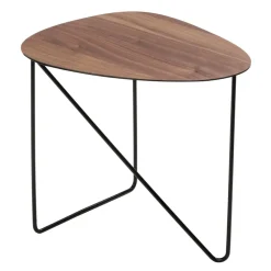 Mesa auxiliar Curve M, nogal