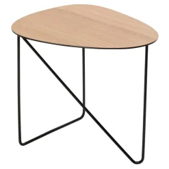 Mesa auxiliar Curve M, roble