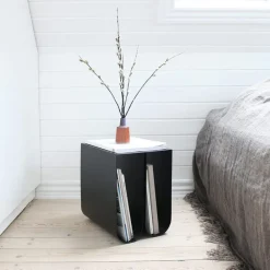 Mesa auxiliar Curved, Beige