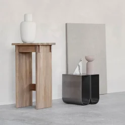 Mesa auxiliar Curved, Stainless steel