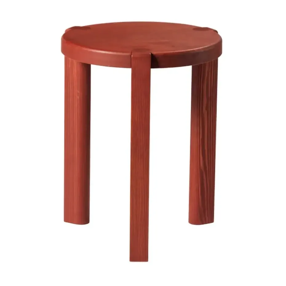 Mesa auxiliar D108 Ragnesminde Ø35 cm, Carmín rojo