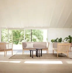 Mesa auxiliar D108 Ragnesminde Ø35 cm, Azul medianoche