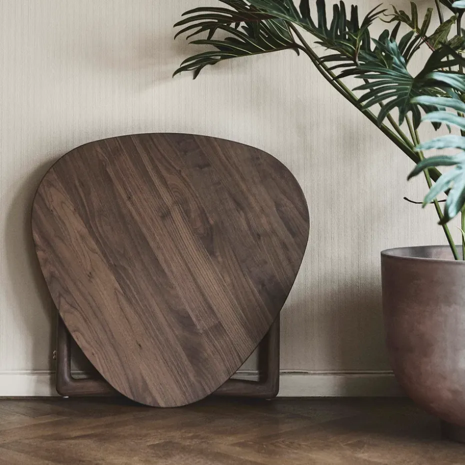 Mesa auxiliar Drop Leaf HM5, Walnut