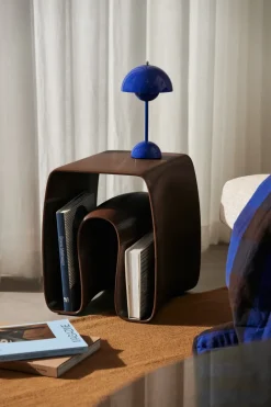 Mesa auxiliar Eel 38x40 cm, Chocolate