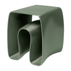 Mesa auxiliar Eel 38x40 cm, Olive