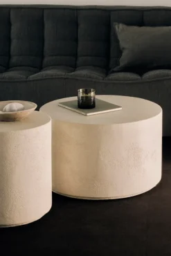 Mesa auxiliar Elements Ø40 cm, off-white