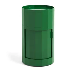 Mesa auxiliar Facet Cabinet high pies/ruedas 66 cm, Spinach green