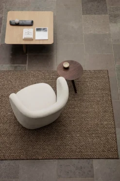 Mesa auxiliar Fin Ø40 cm, Dark smoked oak