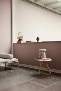 Mesa auxiliar Fin Ø40 cm, Natural oak