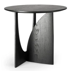 Mesa auxiliar Geometric, Roble negro Ø51