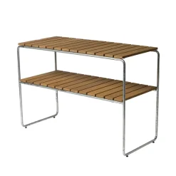 Mesa auxiliar Grythyttan, Roble aceitado - estructura galvanizada en caliente