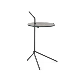 Mesa auxiliar Halten SH9, Smoked glass-warm black