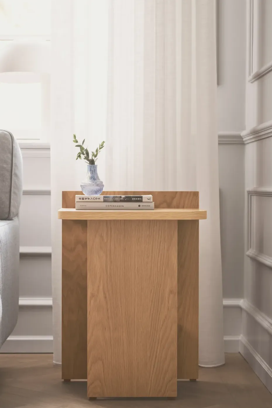 Mesa auxiliar Ismo, Roble