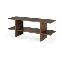 Mesa auxiliar Kabuki , Teak brown