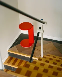 Mesa auxiliar Lolly 56 cm, Traffic red gloss