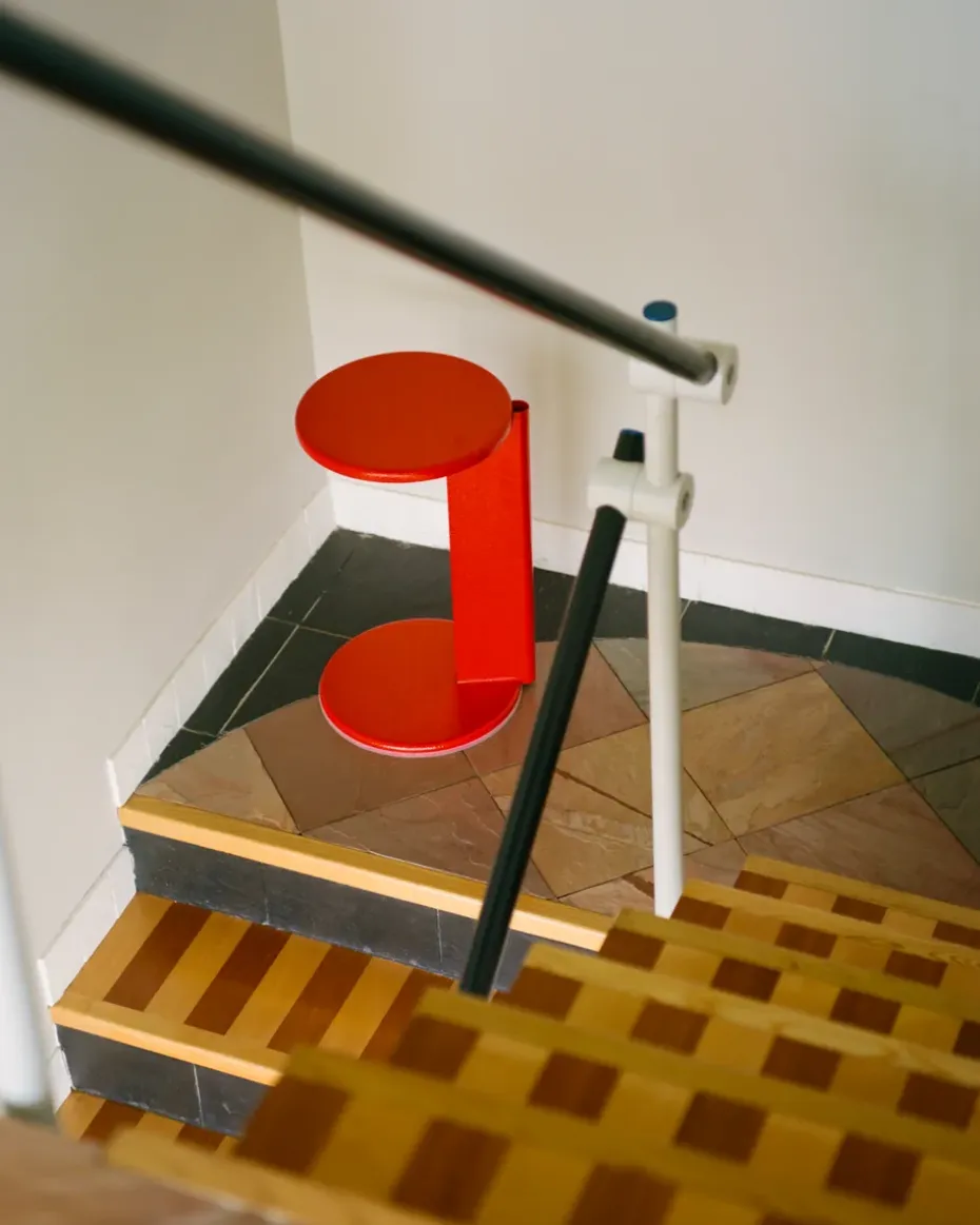 Mesa auxiliar Lolly 56 cm, Traffic red gloss