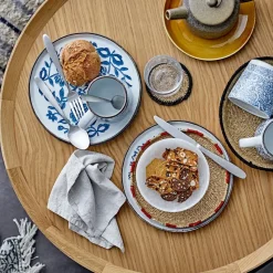 Mesa auxiliar Luana Ø74 cm, Roble