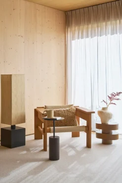 Mesa auxiliar Macy A ⌀55 cm, Madera de mango