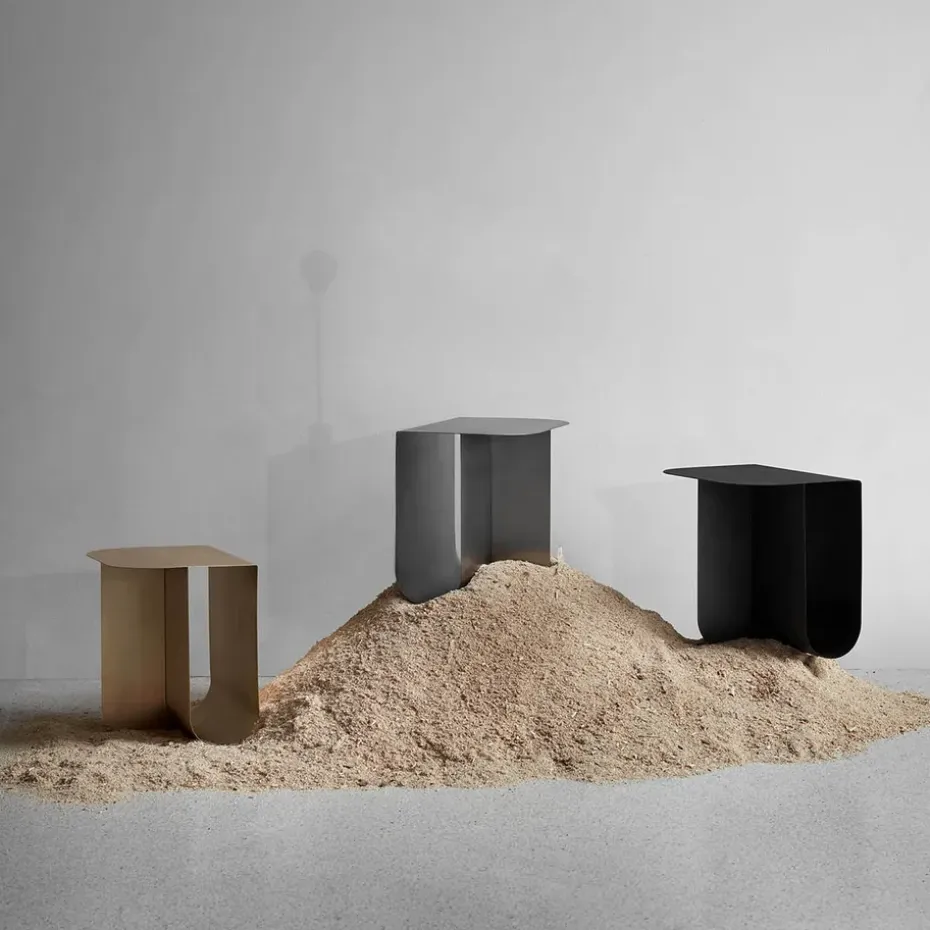 Mesa auxiliar Mass, Acero