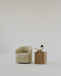 Mesa auxiliar Mass 40x40x47 cm, Nogal