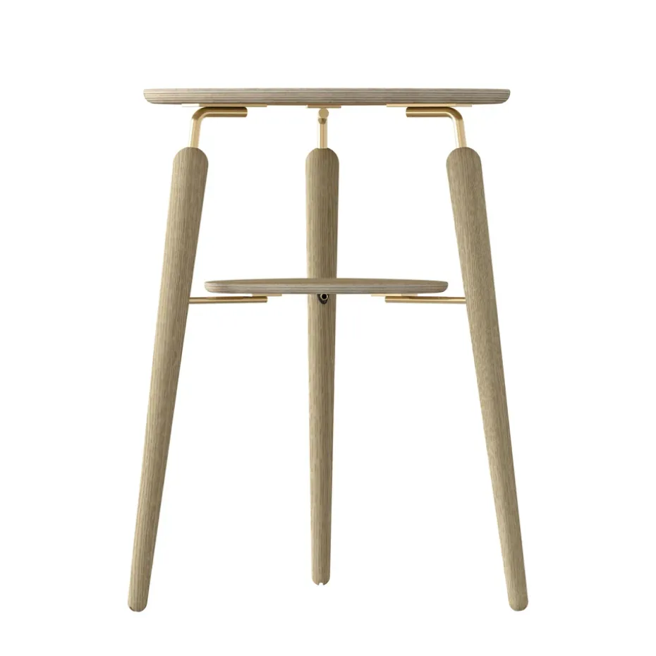 Mesa auxiliar My Spot, Roble-latón