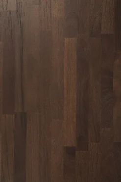 Mesa auxiliar Oblic Ø52 cm, teca tintada en marrón