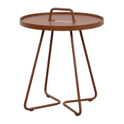 Mesa auxiliar On-the-move Ø44 cm, Desert red