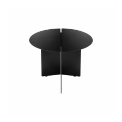Mesa auxiliar ORU M, Ø50 cm, Negro