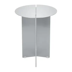 Mesa auxiliar ORU S, Ø35 cm, Acero inoxidable mate