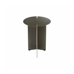 Mesa auxiliar ORU S, Ø35 cm, Burned metal
