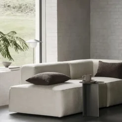 Mesa auxiliar ORU S, Ø35 cm, Burned metal