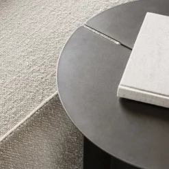 Mesa auxiliar ORU S, Ø35 cm, Burned metal