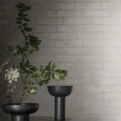 Mesa auxiliar ORU S, Ø35 cm, Negro