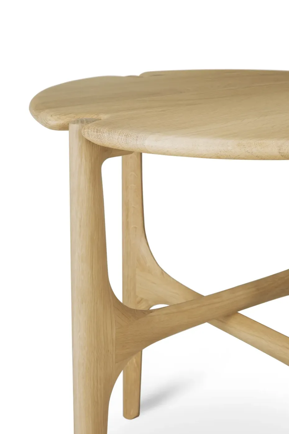 Mesa auxiliar PI, Lackad teak