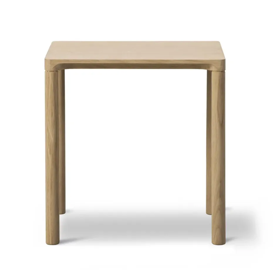 Mesa auxiliar Piloti 6705, Roble claro aceitado - altura 35 cm