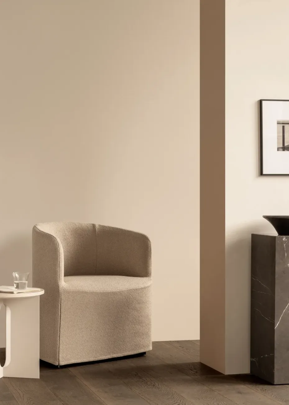 Mesa auxiliar Plinth tall 30x30x51 cm, Grey galaxy