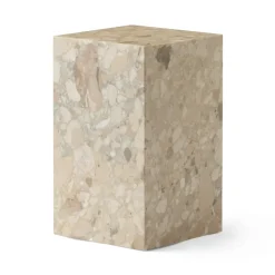 Mesa auxiliar Plinth tall 30x30x51 cm, Kunis Breccia