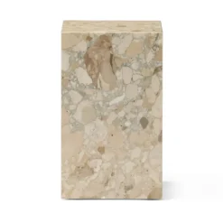 Mesa auxiliar Plinth tall 30x30x51 cm, Kunis Breccia