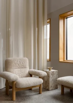 Mesa auxiliar Plinth tall 30x30x51 cm, Kunis Breccia