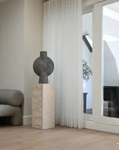 Mesa auxiliar Podium maxi 80 cm, Limestone