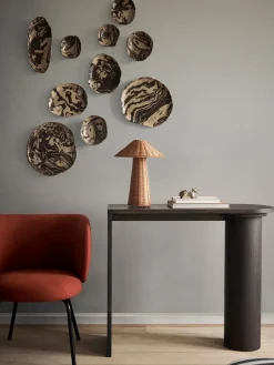 Mesa auxiliar Pylo Console Table 85x36x100 cm, Roble manchado oscuro