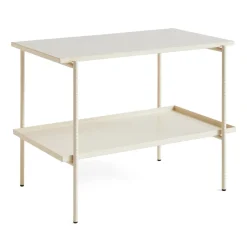 Mesa auxiliar Rebar 75x44x55 cm, Beige marble-alabaster