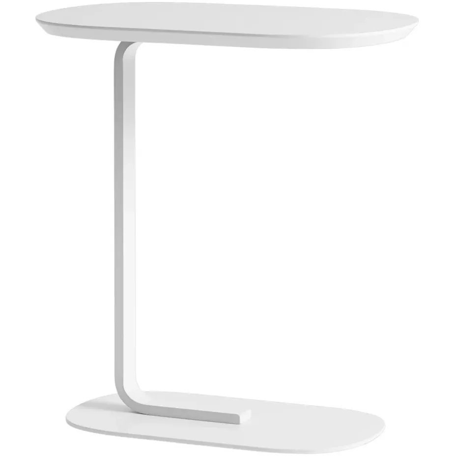Mesa auxiliar Relate 60,5 cm, Offwhite (blanco)