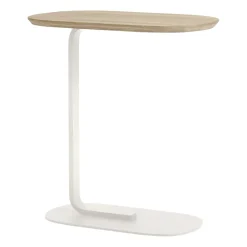 Mesa auxiliar Relate 60,5 cm, roble-off white