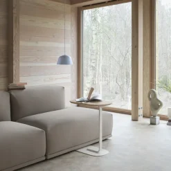 Mesa auxiliar Relate 73,5 cm, Solid oak-Off white