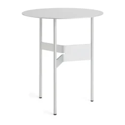 Mesa auxiliar Shim coffee table Ø45 cm, Silver grey
