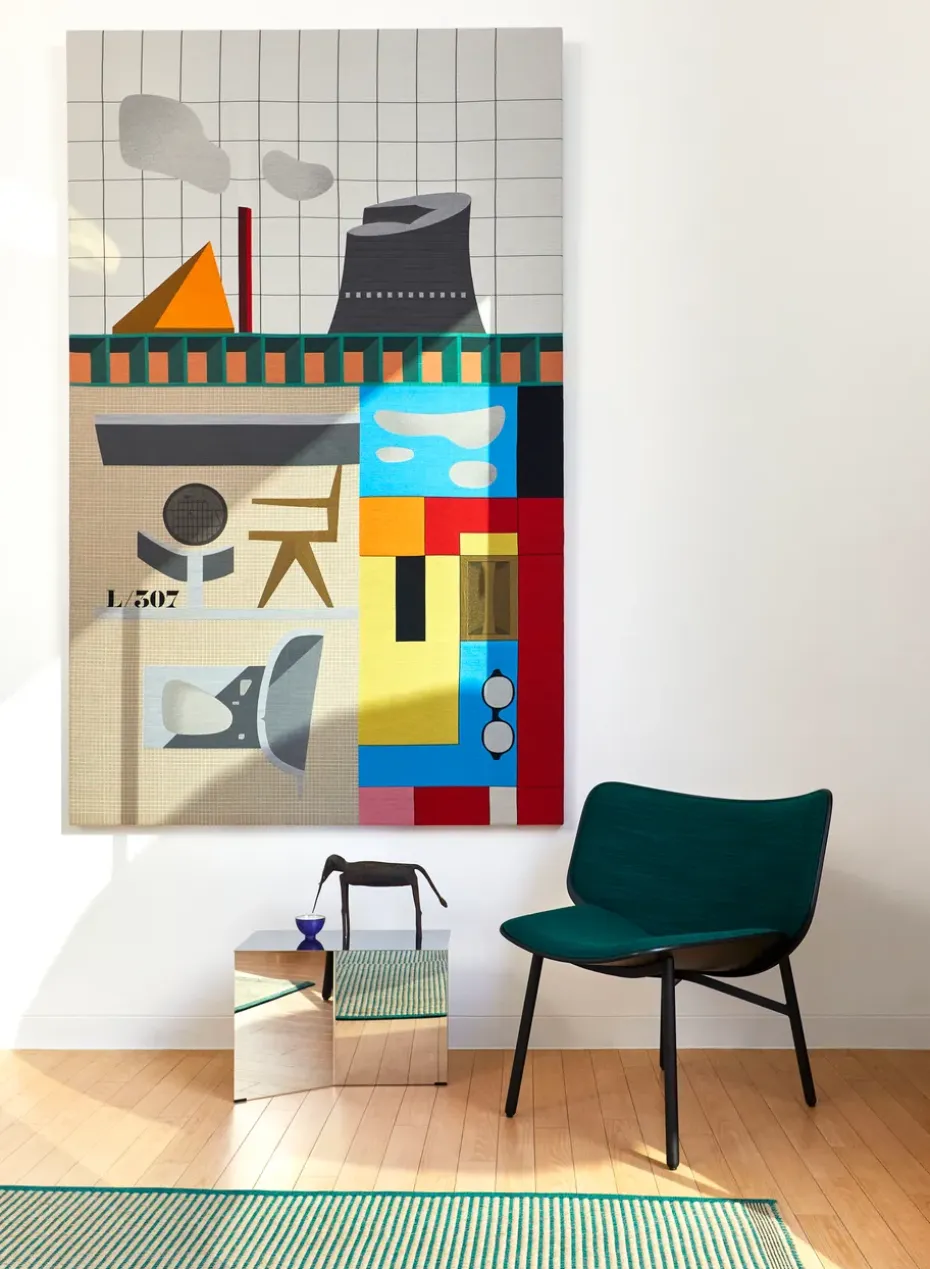 Mesa auxiliar Slit Oblong 27,5x49 cm, Mirror polished steel