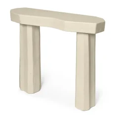 Mesa auxiliar Staffa console table 33,4x100,8x85 cm, Ivory